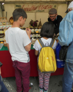 Tasting jam in Bayonne