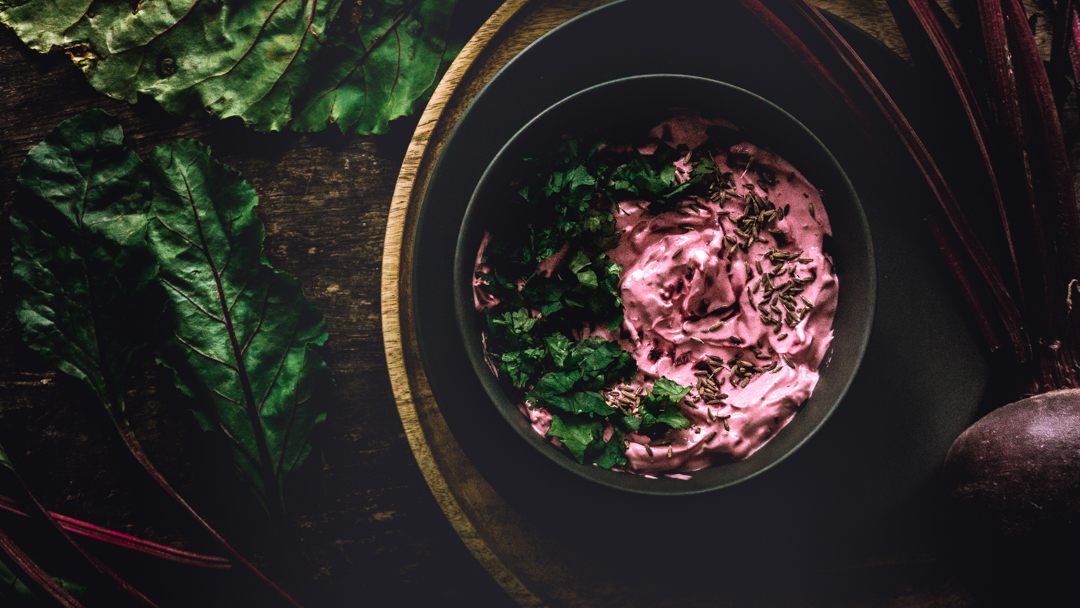 beetroot raita