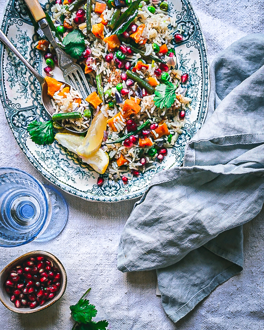 recipe for vegetable pulao rice